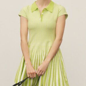 Polo Fit & Flare Sweater Mini Dress